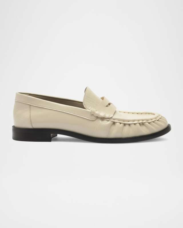 Tyche Shiny Leather Penny Loafers